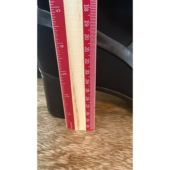 Vintage Rockport Chelsea Stretch Black Block Heel Boots 9M With Back Zippers - Picture 11 of 12